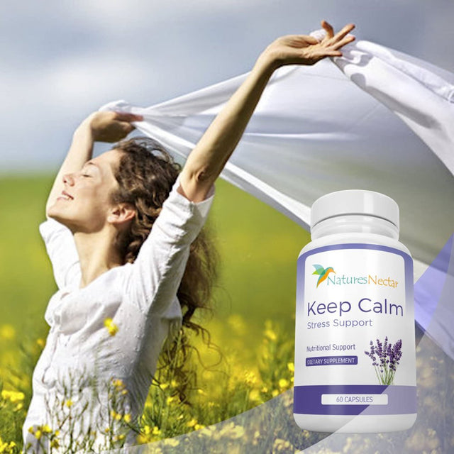 Keep Calm - anti Anxiety Relief Supplements Formulated for Natural Anxiety Relief - Helps Fight Panic Attacks with a Calming Joy Filled Cortisol Boost - anti Stress Supplement & Stress Relief Pills