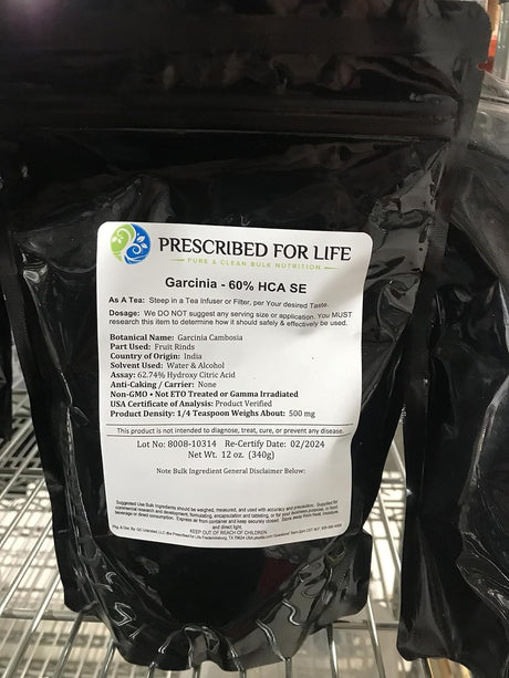 Prescribed for Life Guarana Powder 4:1 | Natural Guarana Seed Powder | More Potent than Coffee Beans | Gluten Free, Vegan, Non GMO | Paullinia Cupana (2 Oz / 56 G)