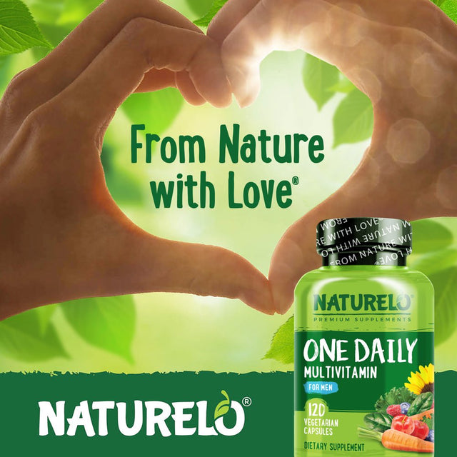 NATURELO One Daily Multivitamin for Male Supplement to Boost Energy 120 Capsule