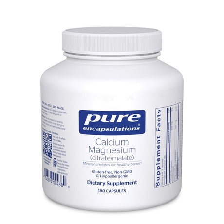 Pure Encapsulations Calcium Magnesium (Citrate/Malate) | Supplement to Support Bone and Cardiovascular Health* | 180 Capsules