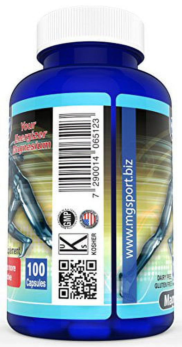 High Absorption Magnesium Relief Leg Cramps,D an Tested. 380Mg Magnesium 100