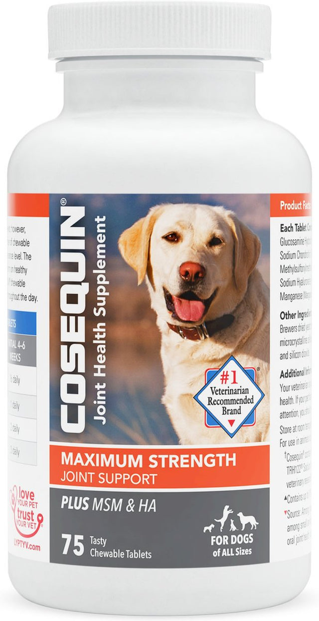 Cosequin Maximum Strength Chewable Tablet for Dogs 75Ct