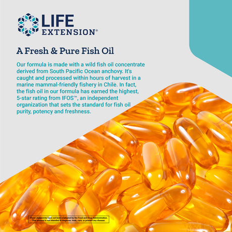 Life Extension Super Omega-3 EPA/DHA Fish Oil, Sesame Lignans & Olive Extract - Heart Health & Cholesterol Management, Inflammation Support - Non-Gmo - 60 Softgels