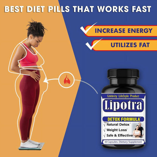 Lipotra Weight Loss Supplement,Energy Booster - 60 Capsule