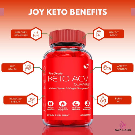 (2 Pack) Joy Keto Pro Grade Keto ACV Gummies - Apple Cider Vinegar Supplement for Weight Loss - Energy & Focus Boosting Dietary Supplements for Weight Management & Metabolism - Fat Burn - 120 Gummies