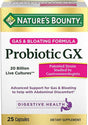 Nature'S Bounty Probiotics Pills Gas and Bloating Dietary Supplement, Supports Digestive and Intestinal Health, 25 Capsules