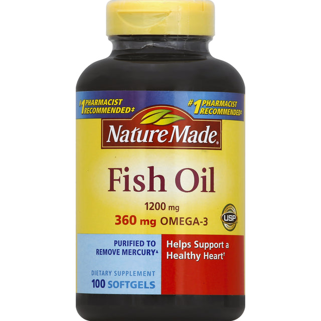 Nature Made Fish Oil 1200 Mg Softgels, 100 Count