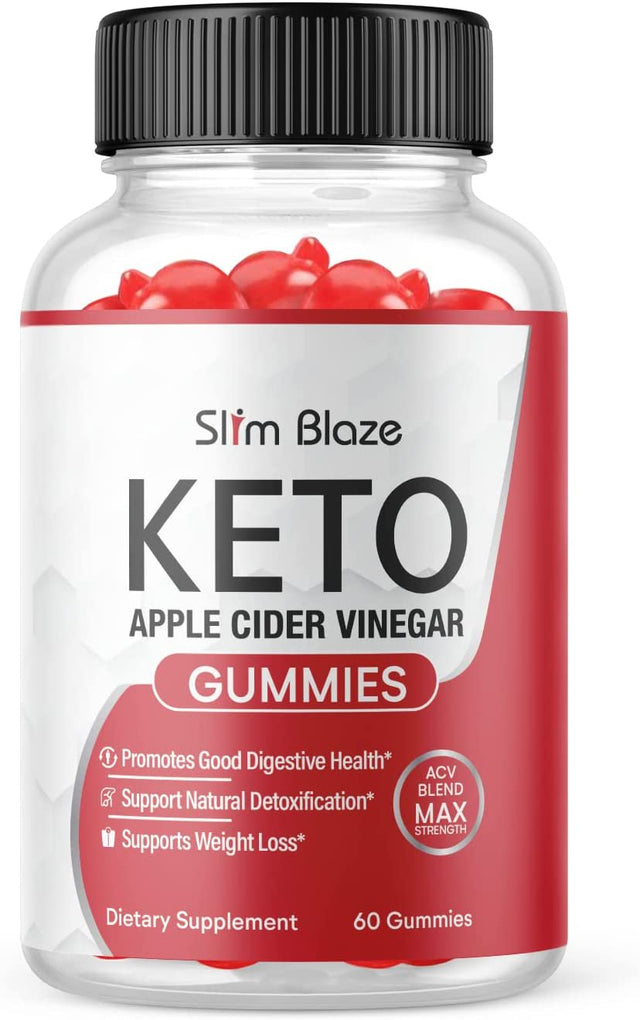 (1 Pack) Slim Blaze Keto ACV Gummies - Supplement for Weight Loss - Energy & Focus Boosting Dietary Supplements for Weight Management & Metabolism - Fat Burn - 60 Gummies