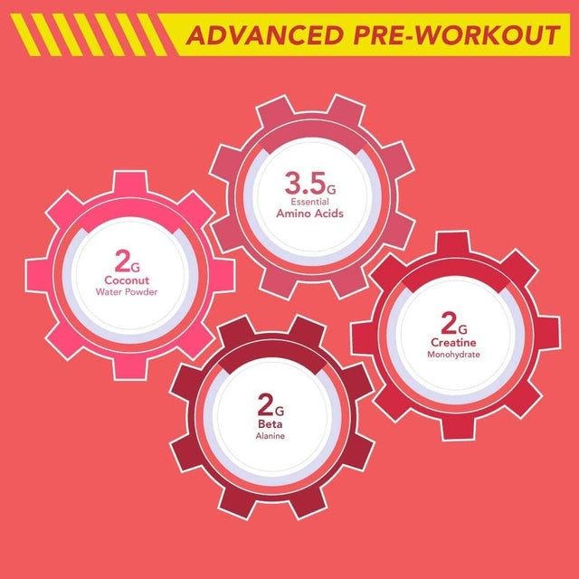 Sports Research Presweat Advanced Pre-Workout Energy Powder | 9 Essential Amino Acids, Organic Caffeine + L-Theanine, Creatine, Beta-Alanine, Acetyl- L-Carnitine, Tart Cherry (Watermelon Yuzu) 14.46Oz