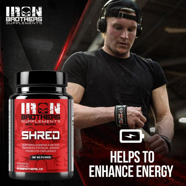 Shred for Men & Women | Strong Appetite Suppressant for Weight Loss Management | Supports Cognitive Function Promotes Endurance Increases Energy - Fat Burner