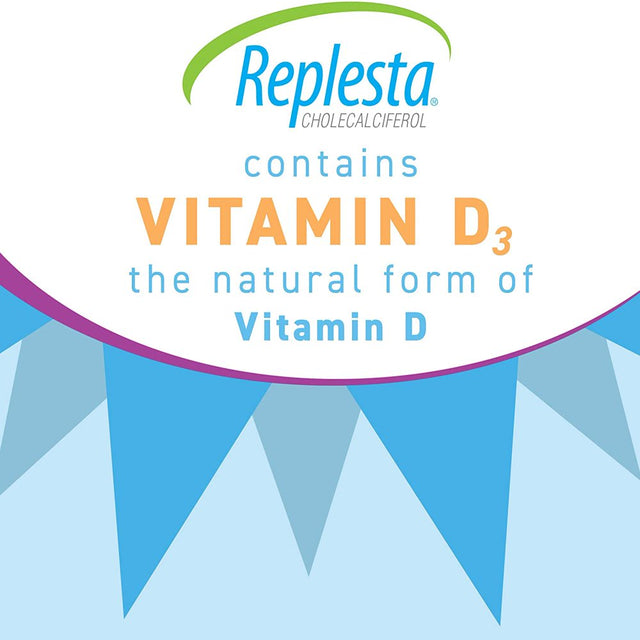 Replesta 50,000 IU Vitamin D3 Cholecalciferol, for Vitamin D Deficiency, 4 Count (Pack of 1)