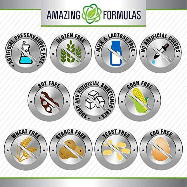 Amazing Formulas- Peppermint, Ginger and Fennel Dietary Supplement - 363 Milligrams - 120 Softgels (Non-Gmo,Gluten Free) - Supports Digestive Functions - May Soothe Upset Stomach