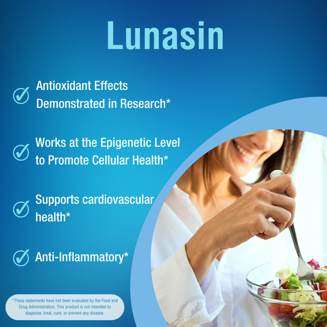 Lunasin Cellular Health Formula Advanced Plant-Based Nutritional Supplement - 60 Natural Vegan Capsules - for Men, Women, & Seniors