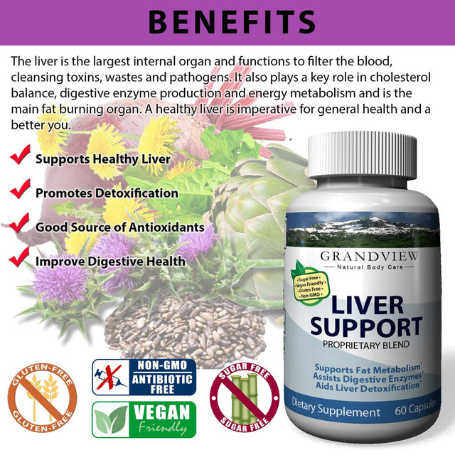 Liver Care - Advanced Formula with Milk Thistle, Artichoke and Turmeric - Natural Liver Health Support & Protection for Optimal Function