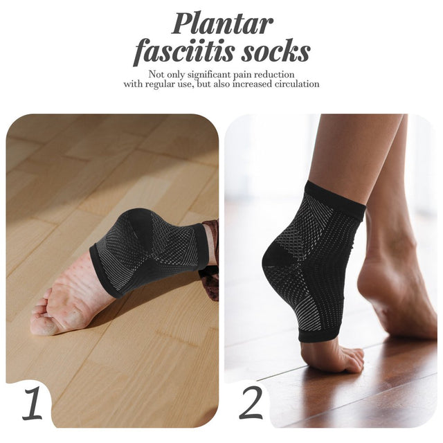 Fasciitis Compression Socks Neuropathy Ankle Support Brace Plantar Fascia Foot Men and Women 3 Pairs