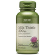 GNC Herbal plus Milk Thistle 200Mg, 100 Vegetarian Capsules, Supports Healthy Liver Function