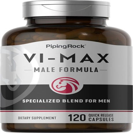 Vi-Max | 120 Capsules | Male Formula | Specialized Blend | Non-Gmo, Gluten Free | by Piping Rock