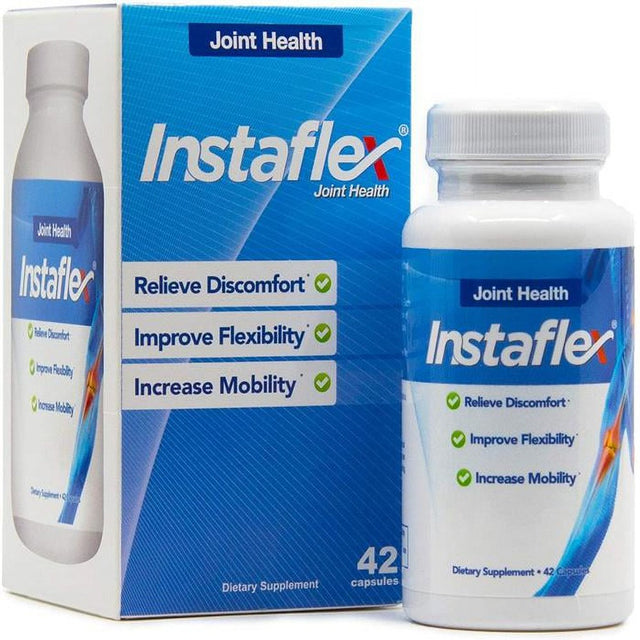 Instaflex Joint Support - Blend of Glucosamine, MSM, White Willow, Turmeric, Ginger, Cayenne, Hyaluronic Acid - 42 Capsules