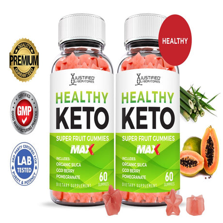 (2 Pack) Healthy Keto Max Gummies Dietary Supplement 120 Gummys