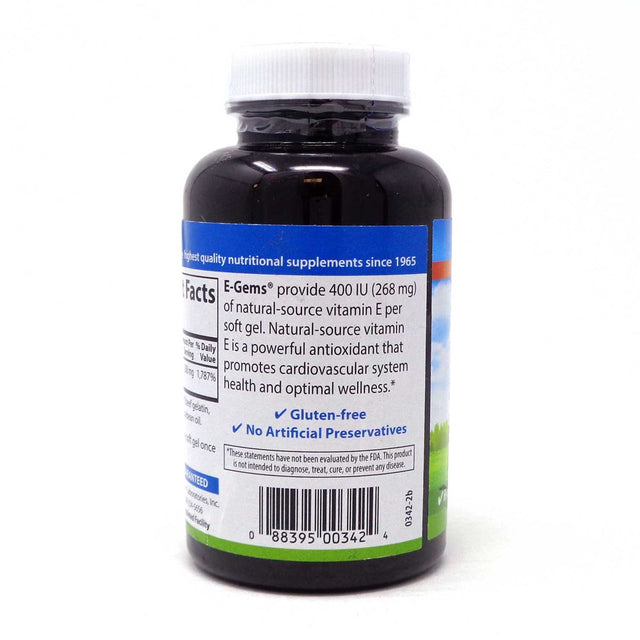 Carlson Vitamin E Gems 400 Iu - 200 Softgels