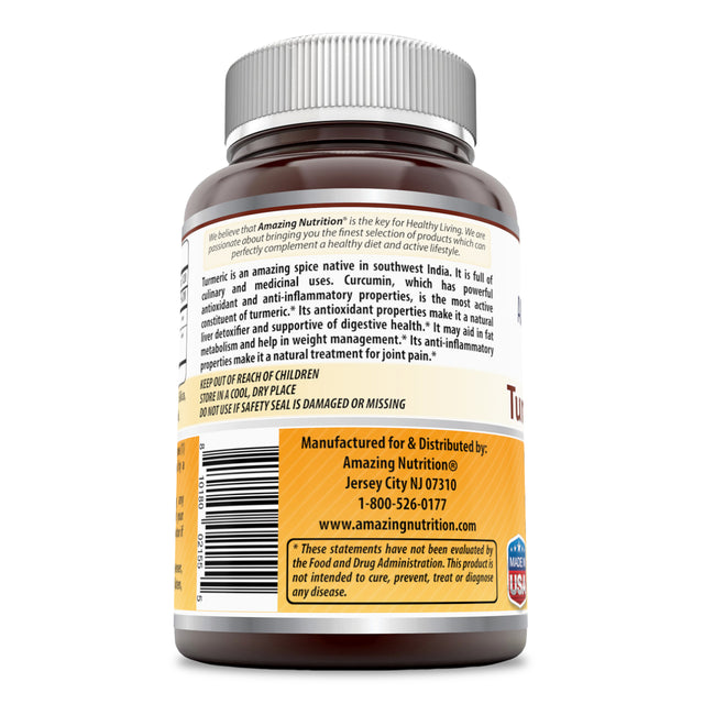 Amazing Formulas Turmeric Curcumin Dietary Supplement - 500Mg, 120 Capsules per Bottle