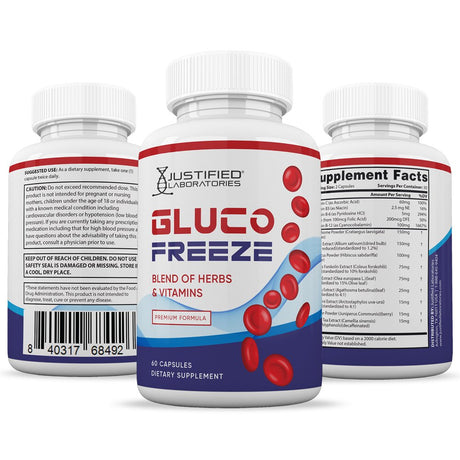 (5 Pack) Glucofreeze Premium Formula 688MG 300 Capsules