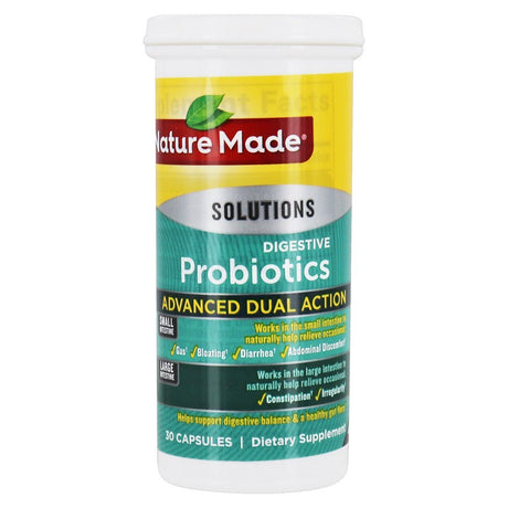 Nature Made - Digestive Probiotics Advanced Dual Action 15 Billion CFU - 30 Capsules