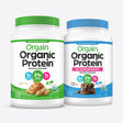 Orgain Organic Protein + Superfoods Powder, Creamy Chocolate Fudge (2.02 Lb) and Orgain Organic Vegan Protein Powder, Peanut Butter (2.03 Lb)