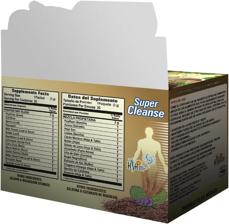 Super Cleanse by Herbal Solutions: 15-Day Extra Strength Detox Program for Comprehensive Digestive System Cleansing - Colon Cleanse and Liver Cleanse