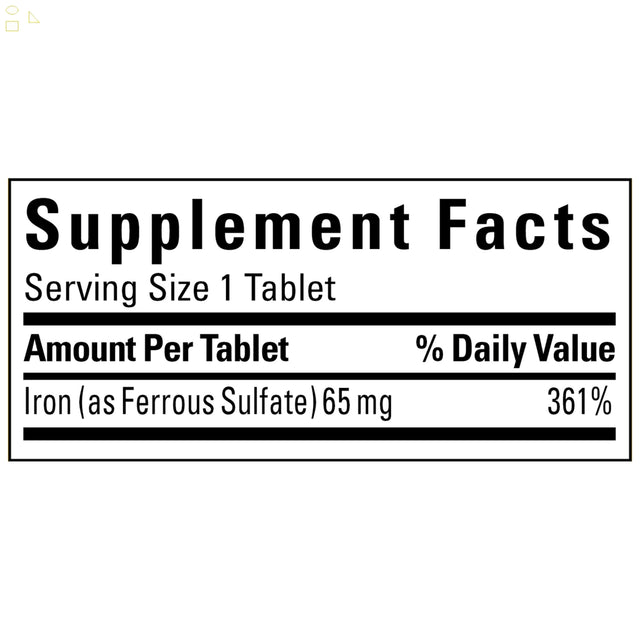 Nature Made Iron, 65 Mg, 365 Tablets | Vital for Red Blood Cell Formation