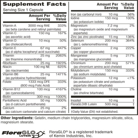 Twinlab Daily One Caps with Iron - 180 Capsules Multivitamins