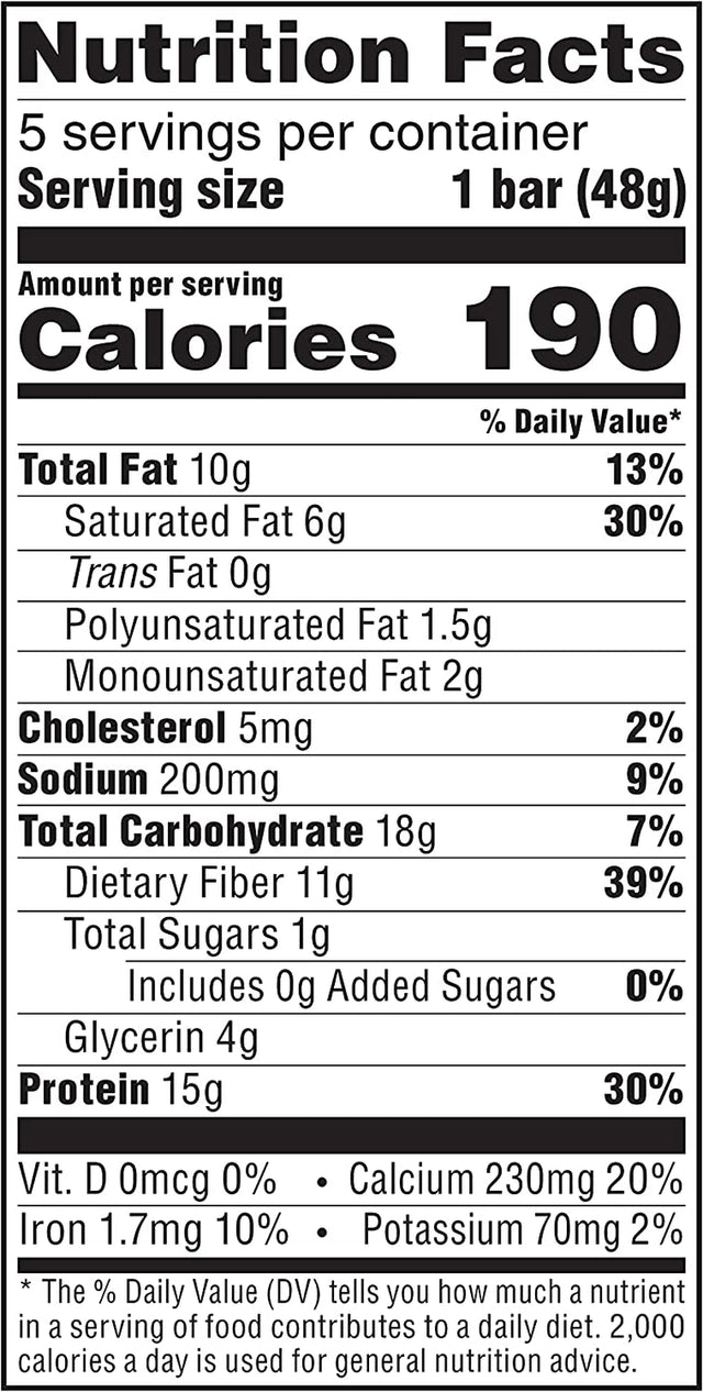 Atkins Strawberry Shortcake Protein Meal Bar, High Fiber, 1G Sugar, 3G Net Carb Meal Replacement, Keto Friendly, 30 Count