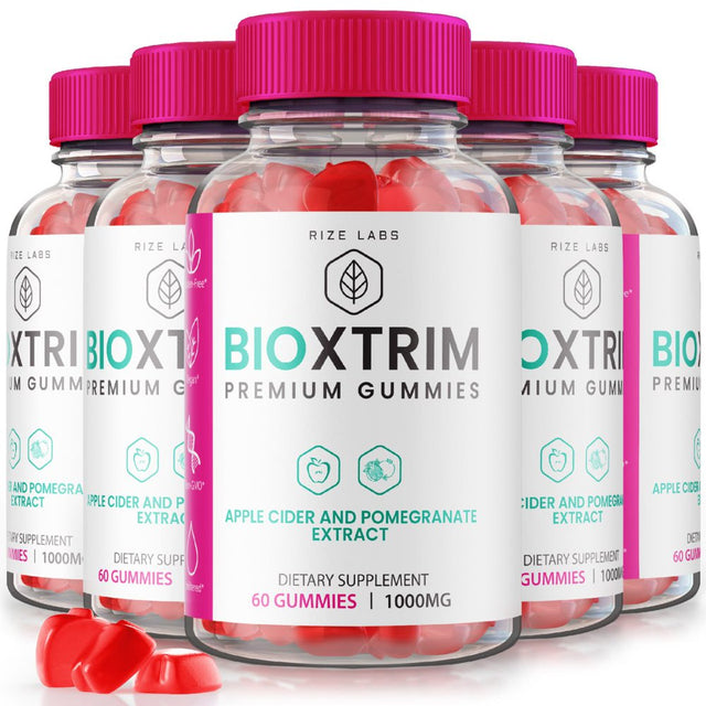 (5 Pack) Bioxtrim Gummies - Bioxtrim Keto ACV Gummies, Bioxtrim for Advanced Weight Loss, Keto + ACV Gummy, Maximum Strength Supplement, Bio Xtrim Gomitas Reviews (300 Gummies)