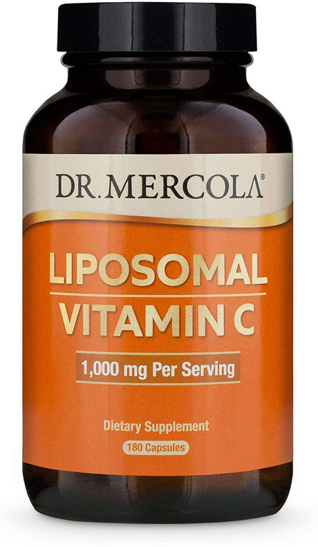 Dr. Mercola Liposomal Vitamin C, 1,000Mg per Serving, 90 Servings (180 Capsules)