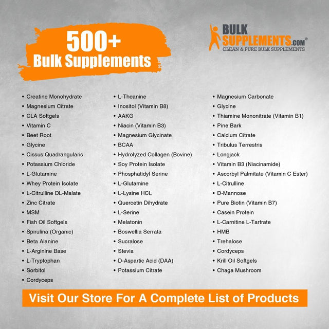 Bulksupplements.Com Vitamin B12 1% (Cyanocobalamin) Powder, 20Mg - Nerve Heath - Energy Production (50G - 2500 Servings)