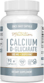 Calcium D-Glucarate | 500Mg | CDG for Liver Detox & Cleanse, Metabolism, Hormone Balance, & Menopause Support* | Vegan.Org Certified, Non-Gmo, Gluten-Free Calcium D Glucarate | 90 Ct. (3-Month Supply)