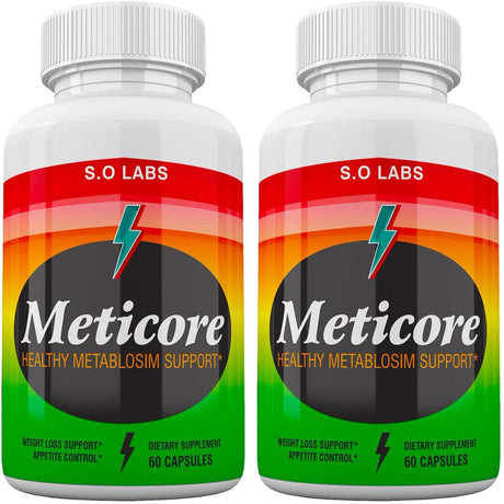 Meticore - Pills for Weight Loss - Energy Boosting Dietary Supplements for Weight Management and Metabolism - Advanced Ketogenic Ketones - 120 Capsules (2 Pack)