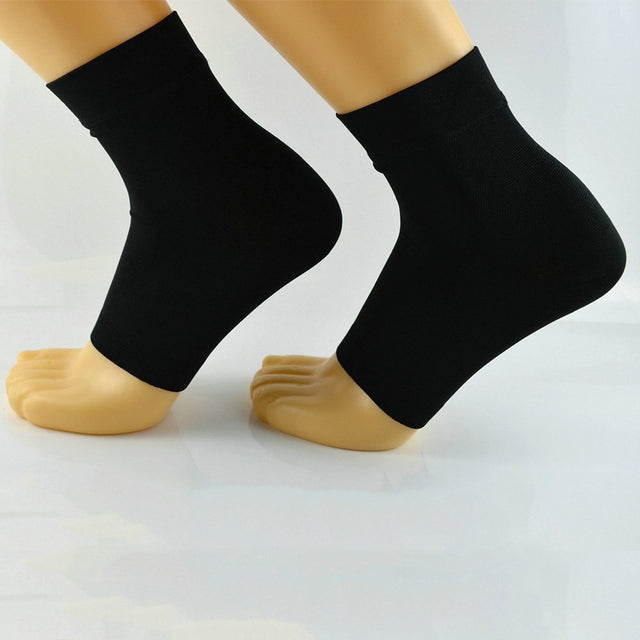 Whigetiy Ankle Compression Sleeve Open Toe Compression Socks for Swelling Plantar Fasciitis Sprain Neuropathy Foot Brace Support