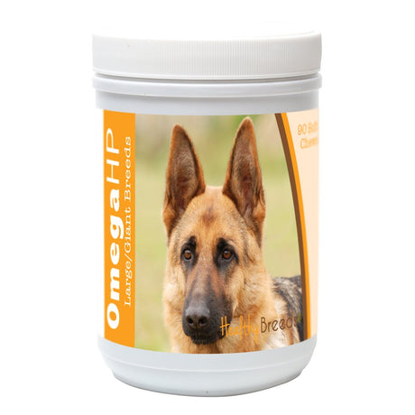 Healthy Breeds German Shepherd Omega HP Fatty Acid Skin and Coat Support Soft Chews