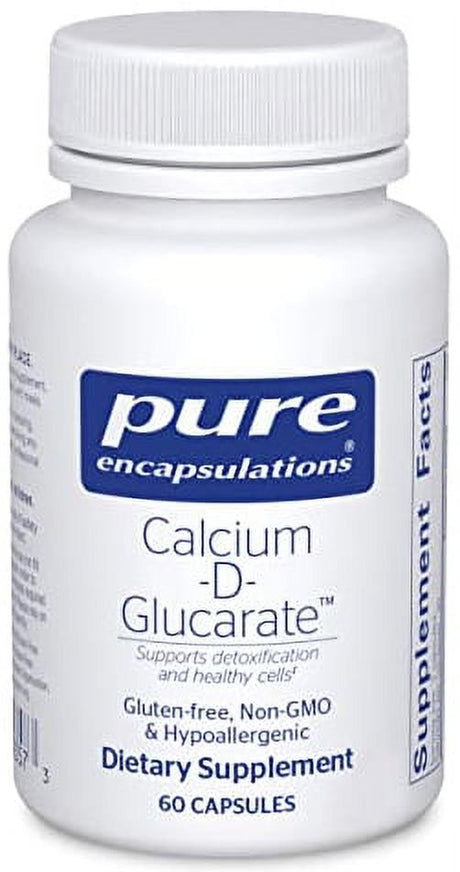 Pure Encapsulations Calcium-D-Glucarate | Supplement to Support Cellular Health in the Liver, Prostate, Lungs, Breast, and Colon* | 60 Capsules