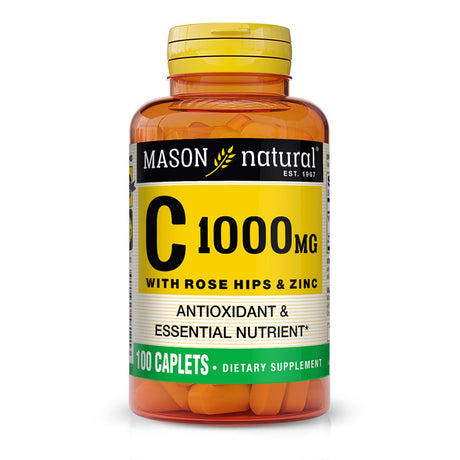 Mason Natural Vitamin C 1000 Mg - Antioxidant and Essential Nutrient, 100 Caplets