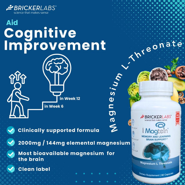 MAGTEIN� ?Magnesium L Threonate - Memory and Learning Brain Health Supplement