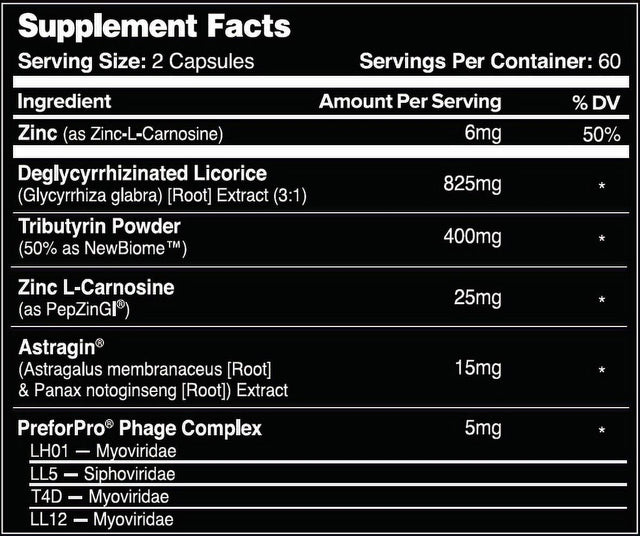 Leviathan GI Digestive Health Probiotic Supplement Gut Health IBS & Bloating Relief - Microbial Balance - Gluten-Free, Non-Gmo - 120 Vegetarian Capsules