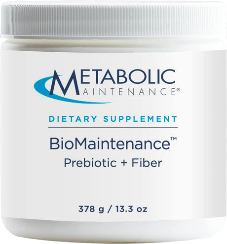 Metabolic Maintenance Biomaintenance Prebiotic + Fiber Powder - Supports Gut Health & Immune Function - Pure, Easy Add-In with No Sweeteners or Fillers (378G / 60 Servings)