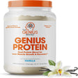 Whey Protein Powder for Lean Muscle Growth & Recovery - Dual Protein Blend Egg White Isolate, Vanilla, Genius Protein by the Genius Brand