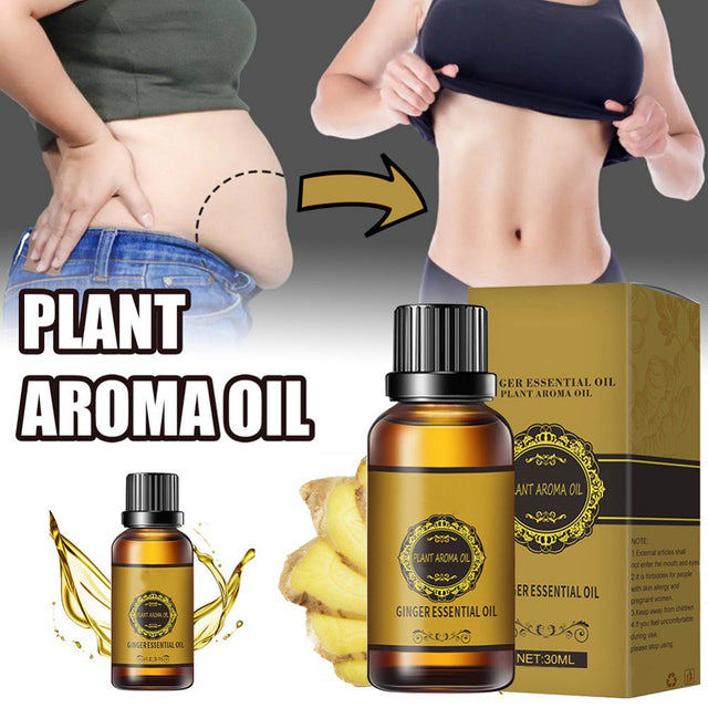 Ginger Massage Oil Firming Slimming Shaping Fluid Abdominal Body Sculpting Skinny Belly Slimming Oil