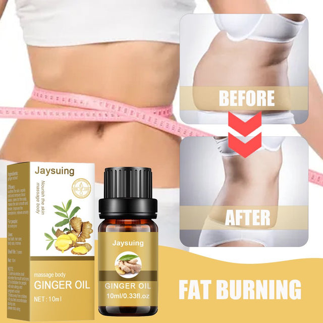 3 Pack Ginger Oil, Belly Drainage Ginger Oil, Natural Drainage Ginger Oil, Curvy Beauty Belly Slimm_Ing Massage Oil