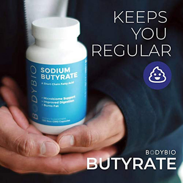 Bodybio - Butyrate Gut Health Supplement 60 Sodium Capsules