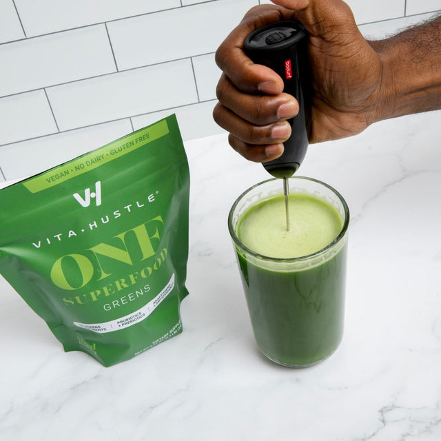 Kevin Hart'S Vitahustle One Superfood Greens Powder Mix + Probiotics, Mixed Berry, 25 Servings