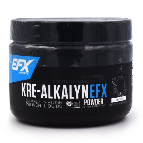 EFX Sports Kre-Alkalyn | Ph-Correct Creatine Monohydrate | Multi-Patented Formula, Gain Strength, Build Muscle & Enhance Performance | Neutral - 100 Grams / 66 Servings